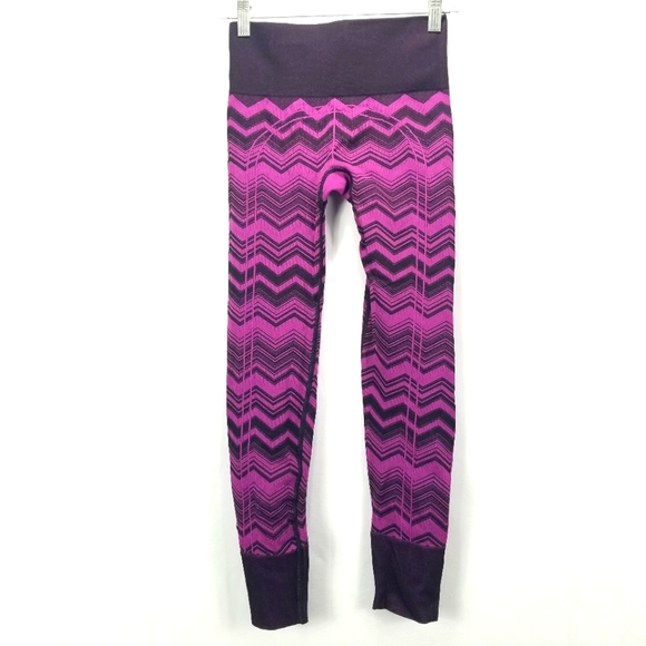 Lululemon Leggings Ebb To Street Pant Heathered Regal Plum Chevron leggins - Picture 3 of 12